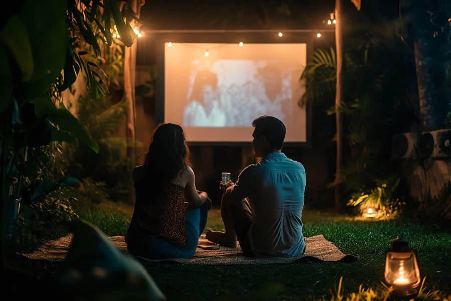 projector in apartment